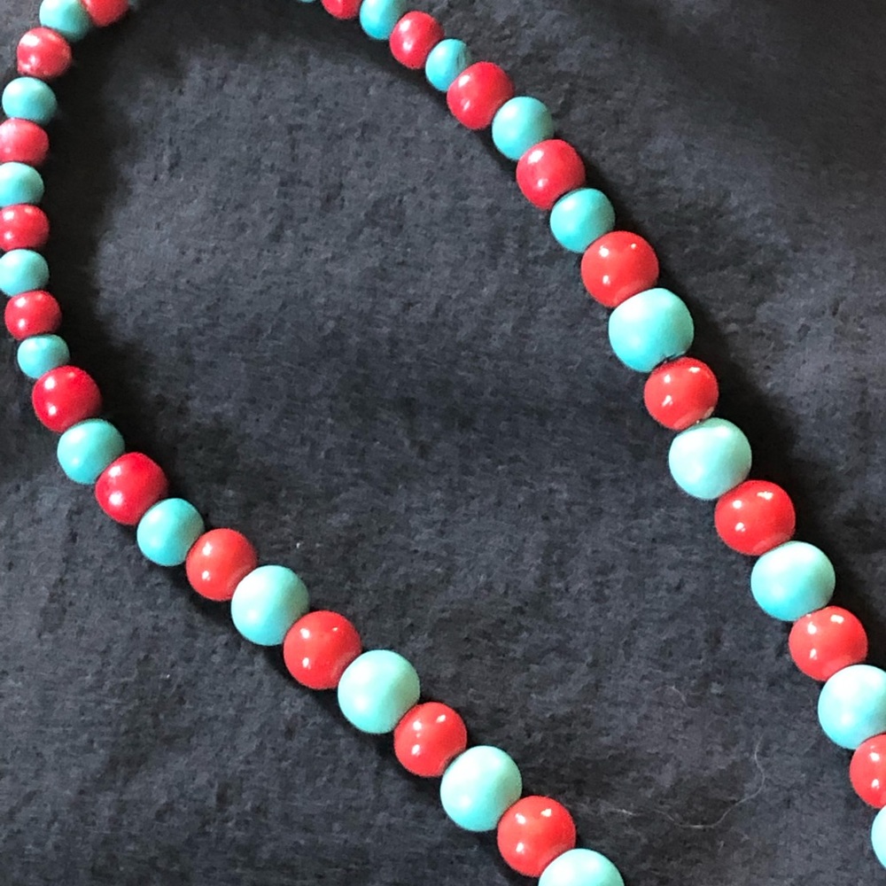 SOLD NEW ITEM HANDMADE Wooden Beaded Necklace - Picture 3 of 6
